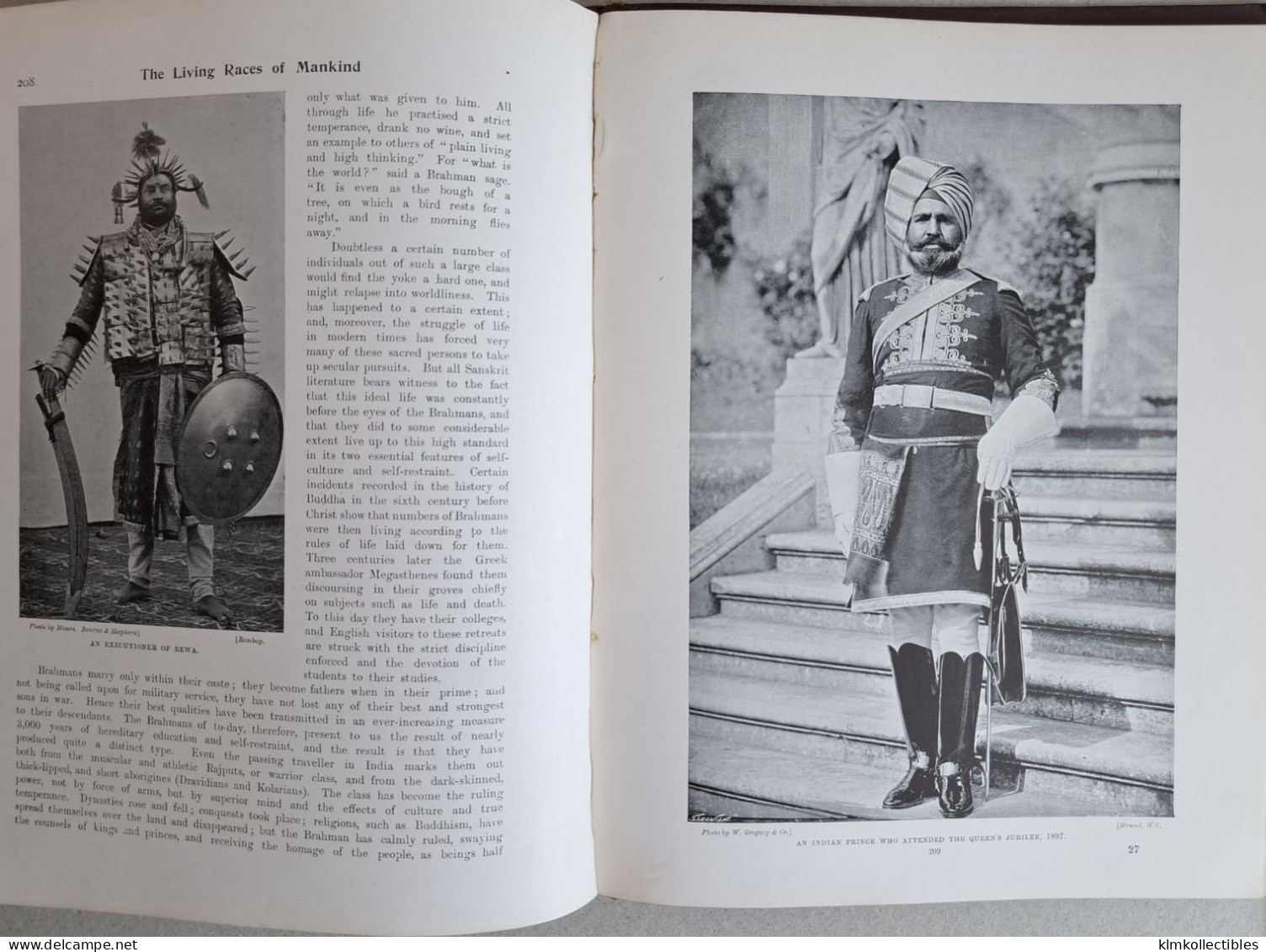 LIVING RACES OF MAN KIND - HN HUTCHINSON - TYPES ET SCENES ETHNIC ETHNIQUE  - CHINA BURMA INDIA AFRICA