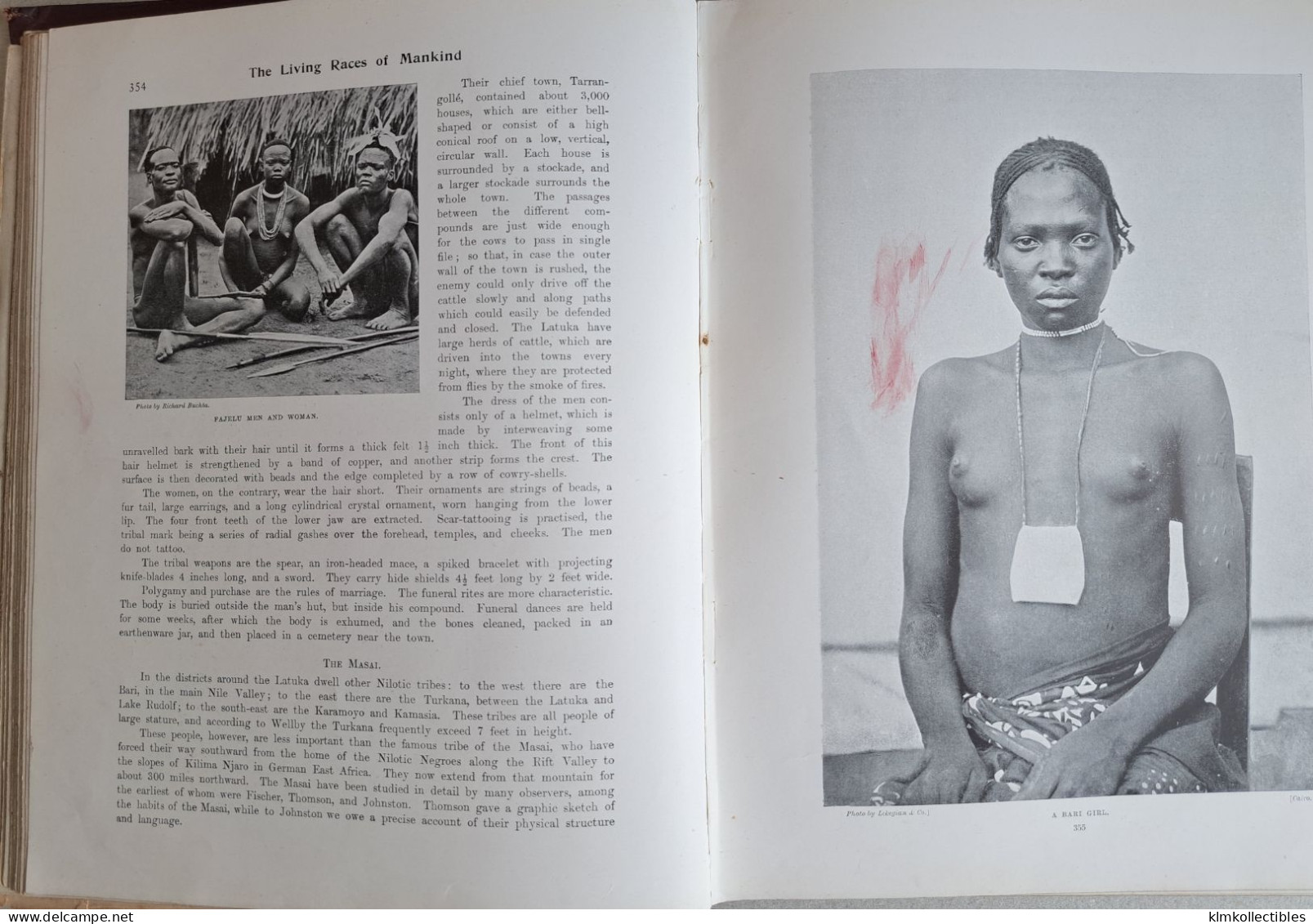 LIVING RACES OF MAN KIND - HN HUTCHINSON - TYPES ET SCENES ETHNIC ETHNIQUE  - CHINA BURMA INDIA AFRICA