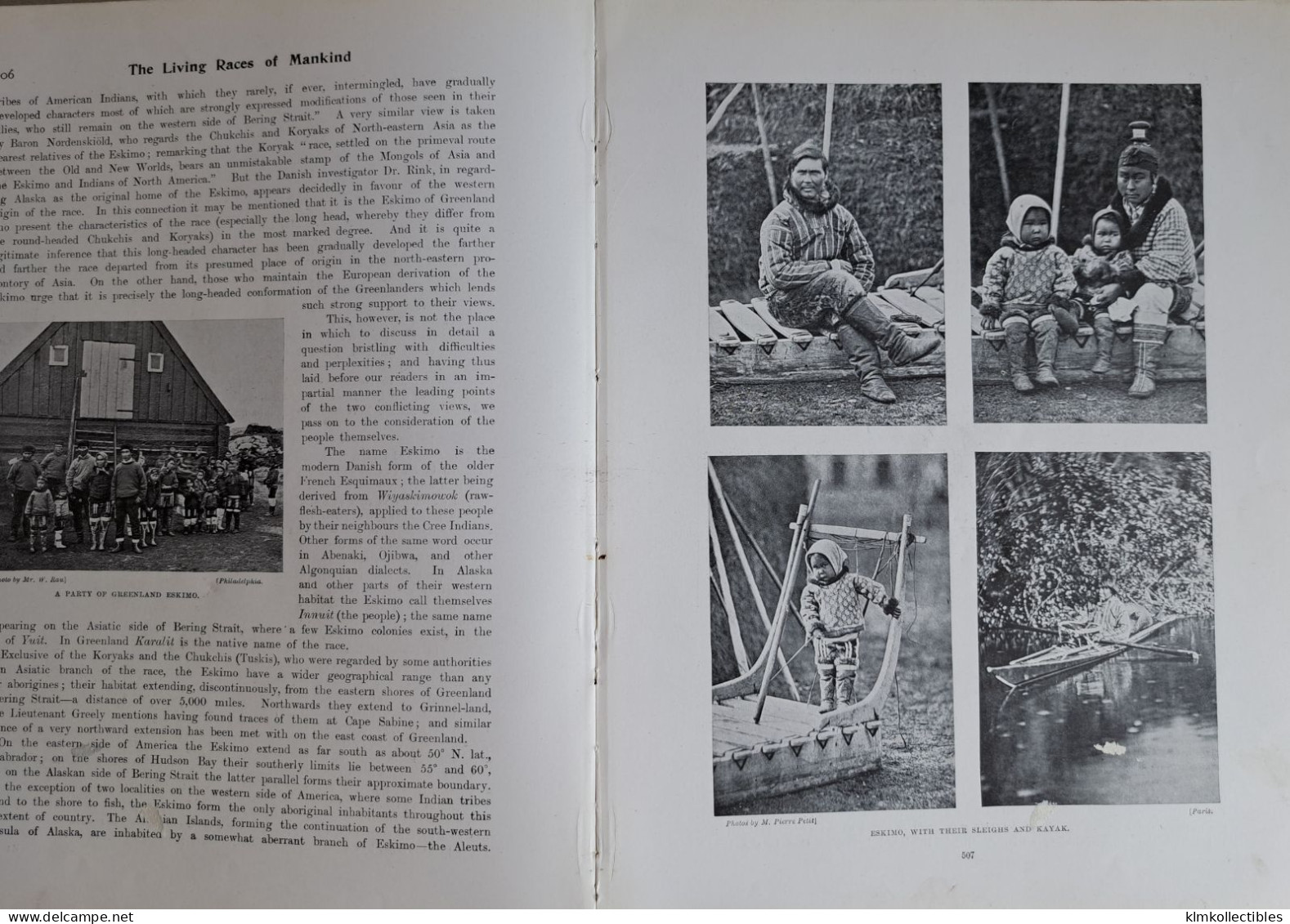 LIVING RACES OF MAN KIND - HN HUTCHINSON - TYPES ET SCENES ETHNIC ETHNIQUE  - CHINA BURMA INDIA AFRICA