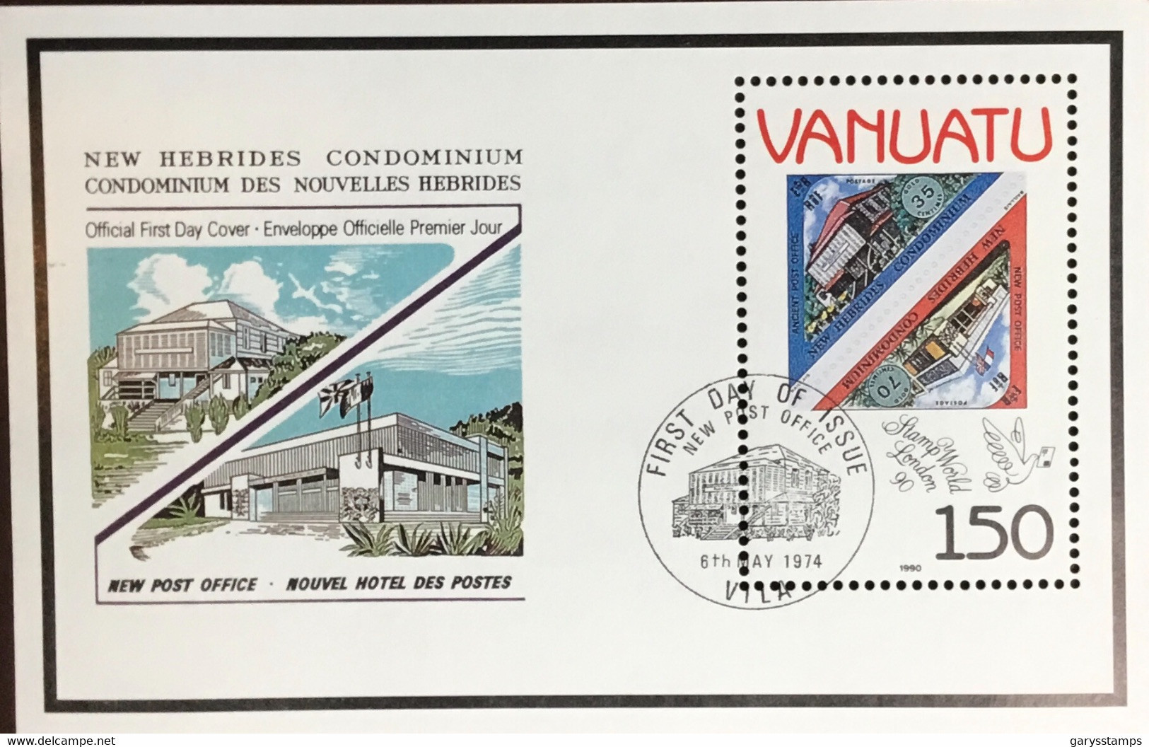 Vanuatu 1990 Stamp World Minisheet MNH - Vanuatu (1980-...)