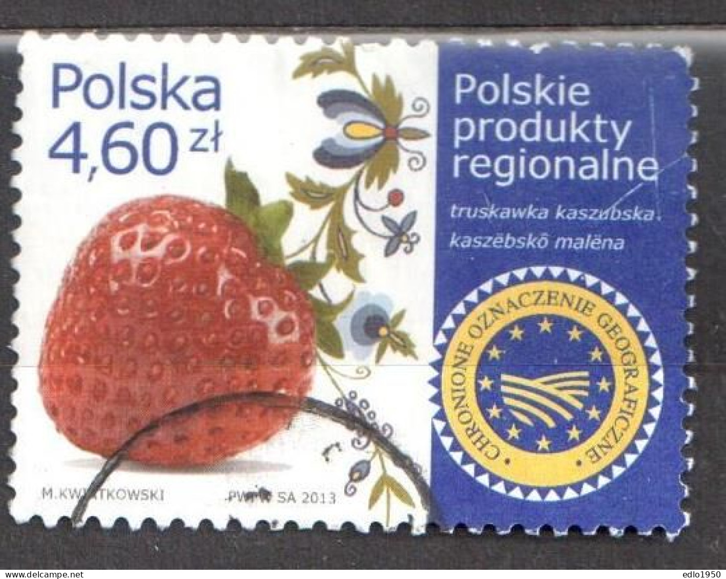Poland  2013 Regional Products - Strawberry - Mi.4618 - Used - Oblitérés