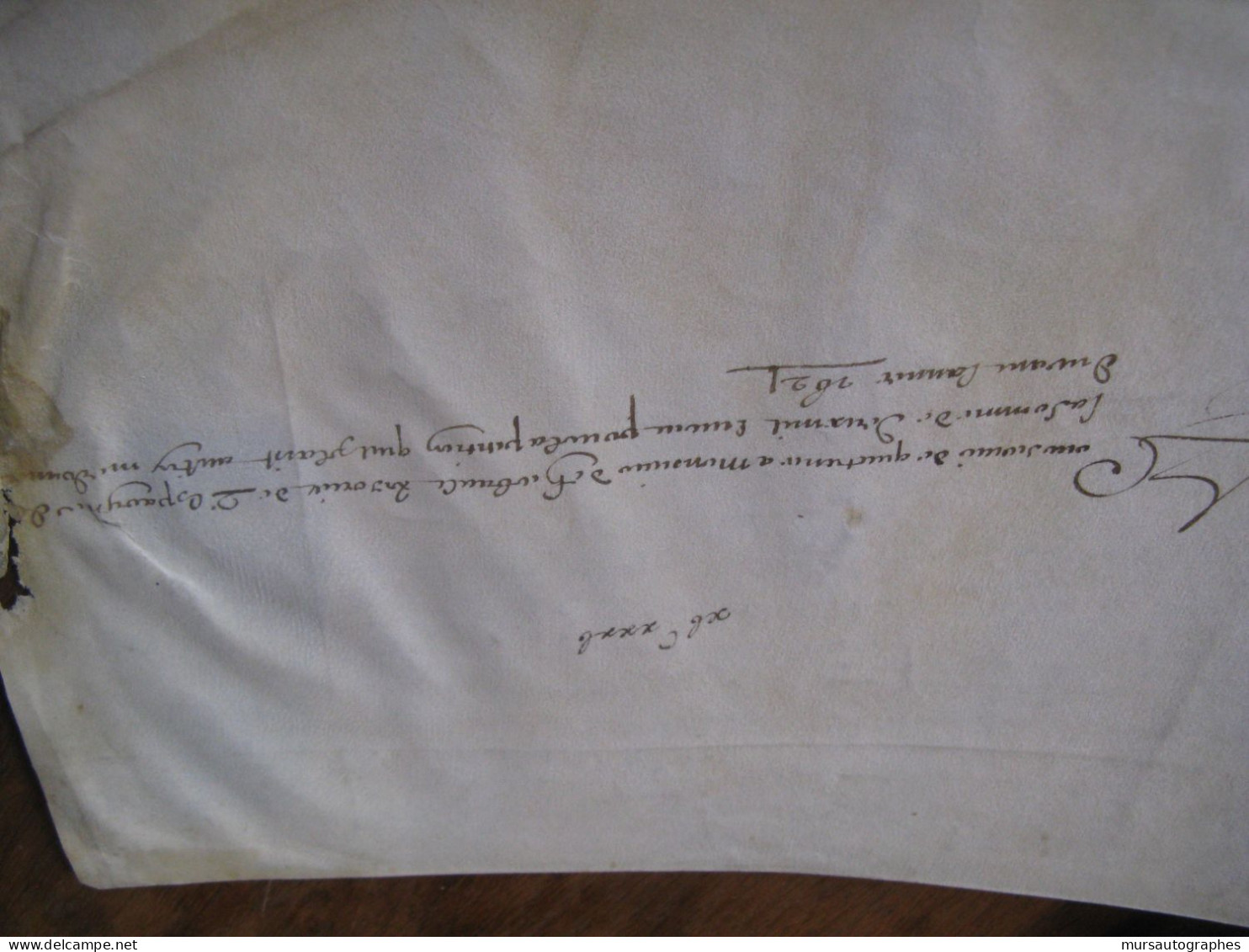 JEAN-BAPTISTE VASSAL Autographe Signé 1621 PHELYPEAUX LOUIS XIII Parchemin RARE - Personnages Historiques
