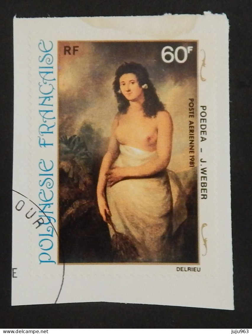 POLYNESIE FRANCAISE YT PA 164 OBLITERE "PEINTURE DE J WEBER" ANNÉE 1981 - Used Stamps