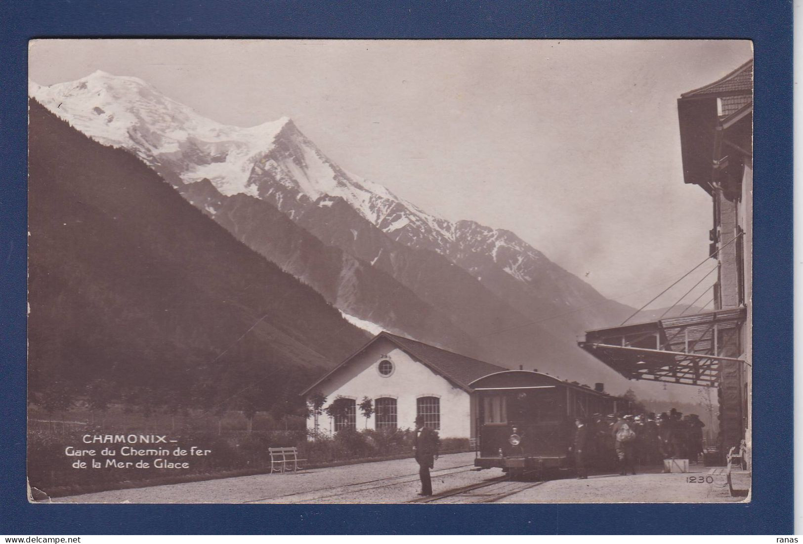 CPA [74] Haute Savoie > Chamonix-Mont-Blanc Gare Train Station Voir Scan Du Dos - Chamonix-Mont-Blanc