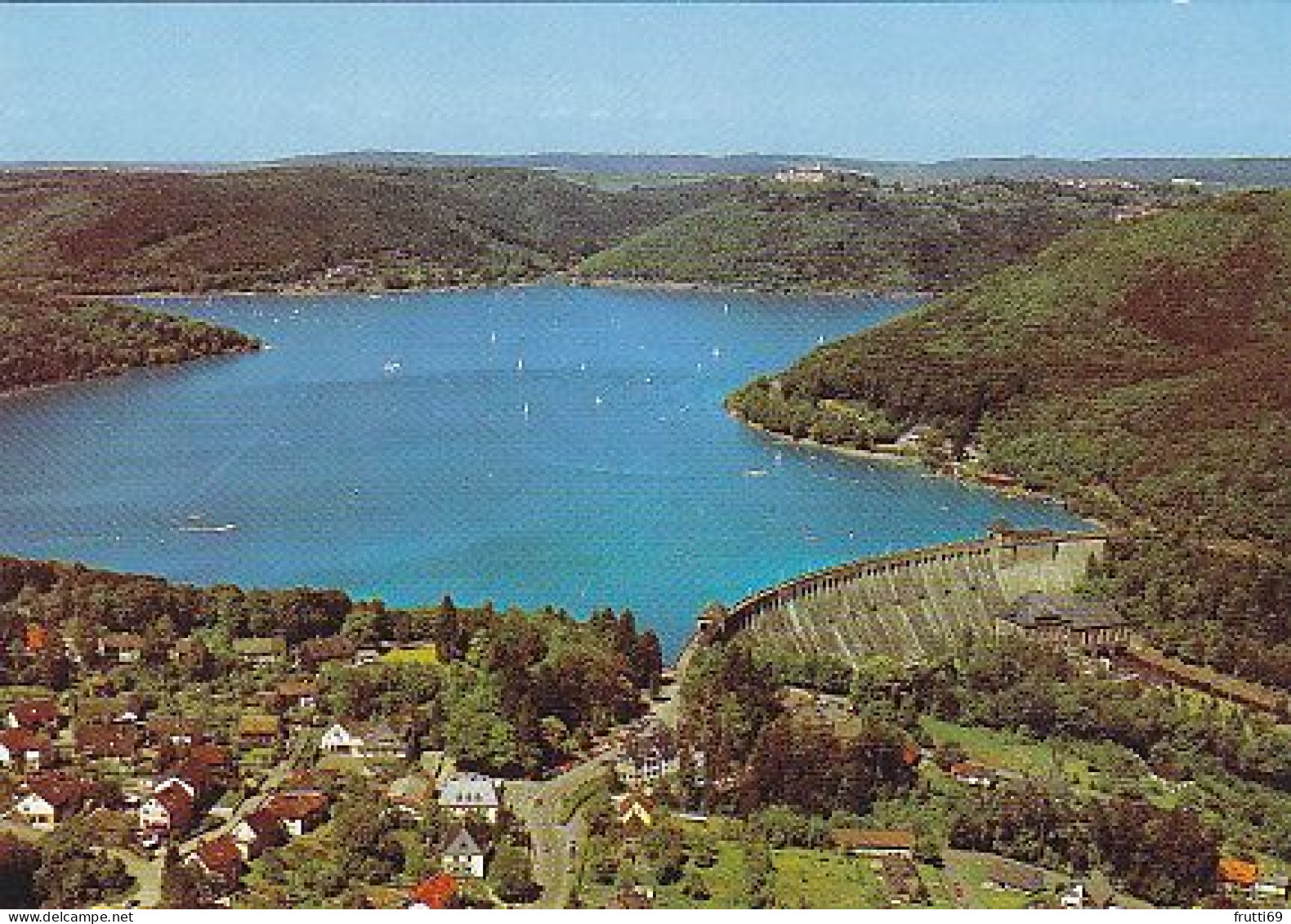 AK151819 GERMANY - Edersee Mit Sperrmauer - Edertalperre Und Schloß Waldeck - Edersee (Waldeck)