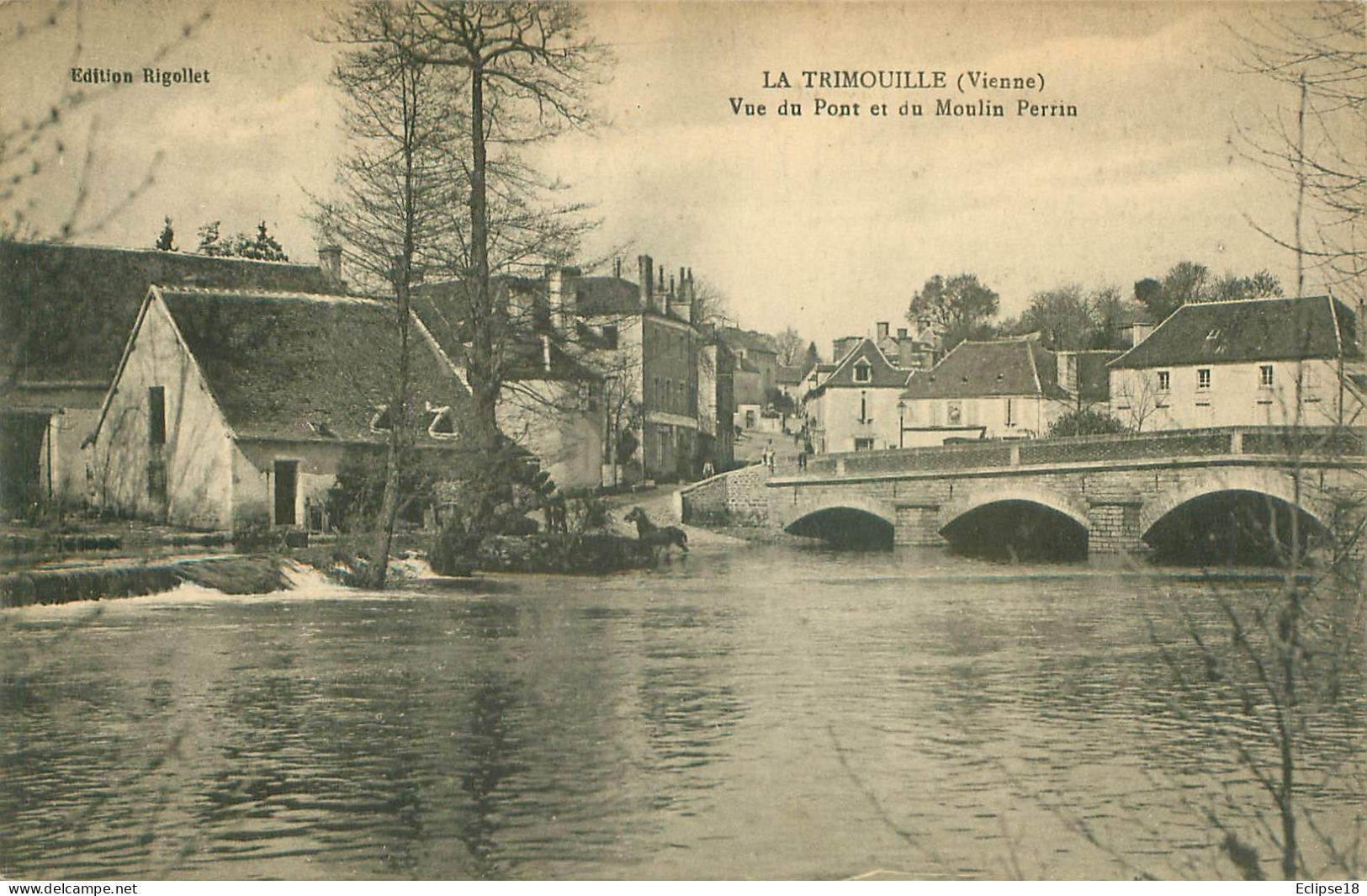 La Trimouille - Vue Du Pont Et Du Moulin Perrin Q 1178 - La Trimouille