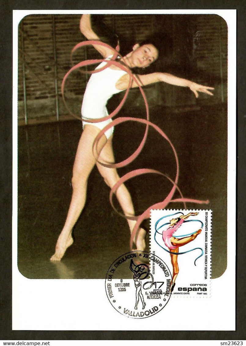 Espana / Spanien 1985 Mi.Nr. 2696 ,Weltmeisterschaften Rhythmischen Sportgymnastik- Maximum Card - Primer 9.OCTUBRE 1985 - Tarjetas Máxima