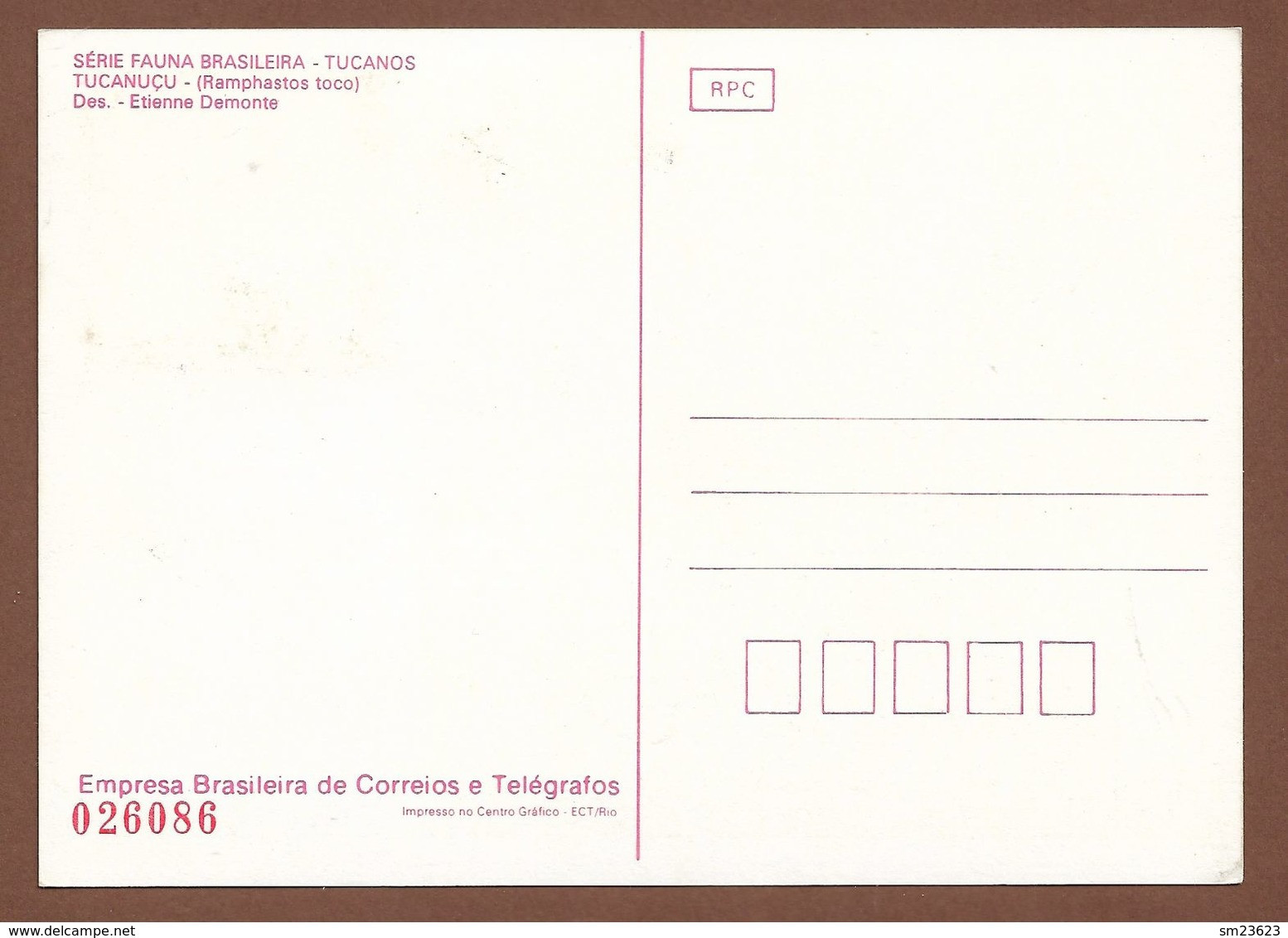 Brasilien  1983 , Serie Fauna Brasileira - Tucanos - Maximum Card Nr. 026086 - First Day  21.5.83 - Maximum Cards