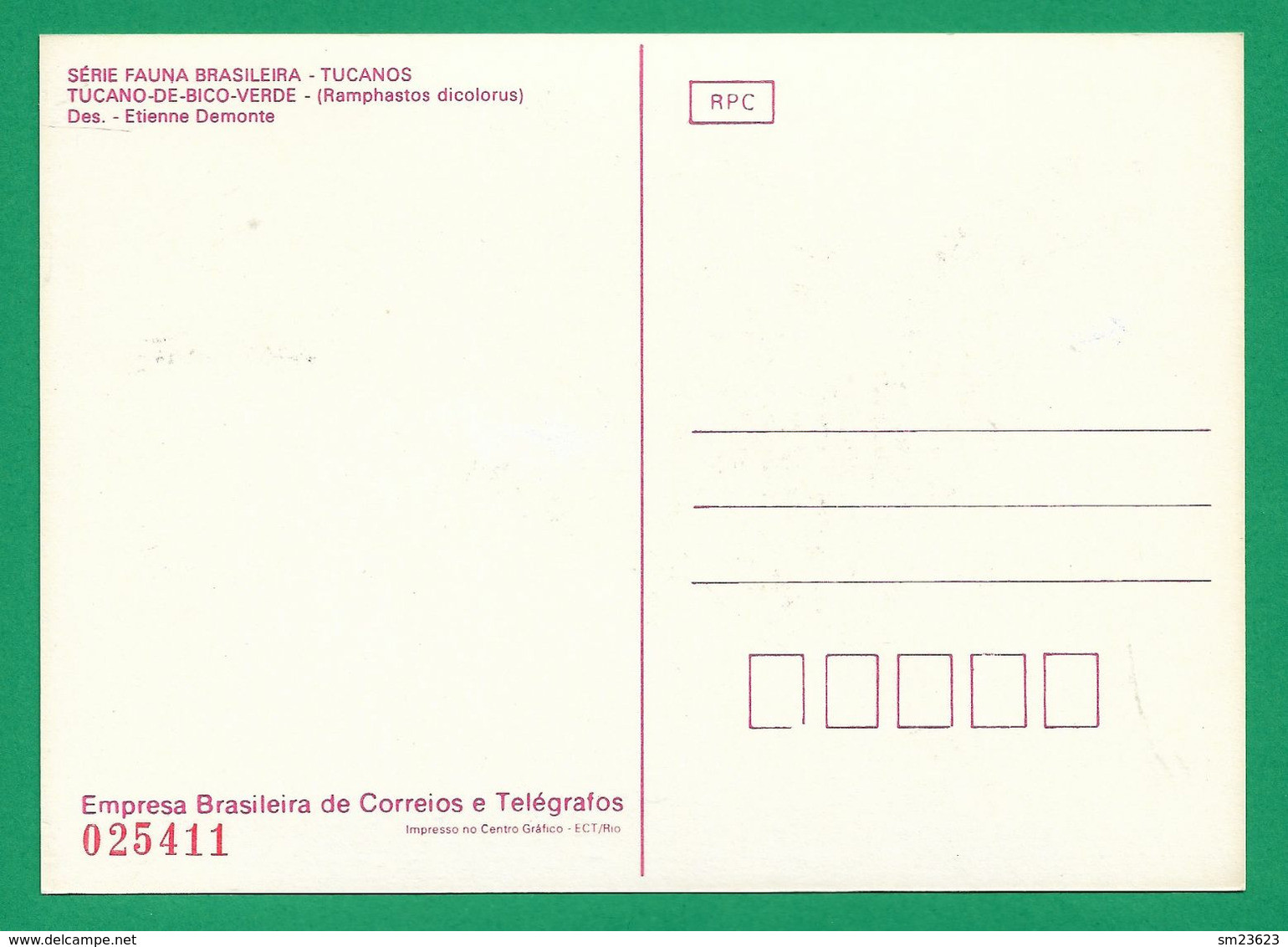Amerika / Brasilien  1983 , Serie Fauna Brasileira - Tucanos - Maximum Card Nr. 025411 - First Day  21.5.83 - Maximumkaarten
