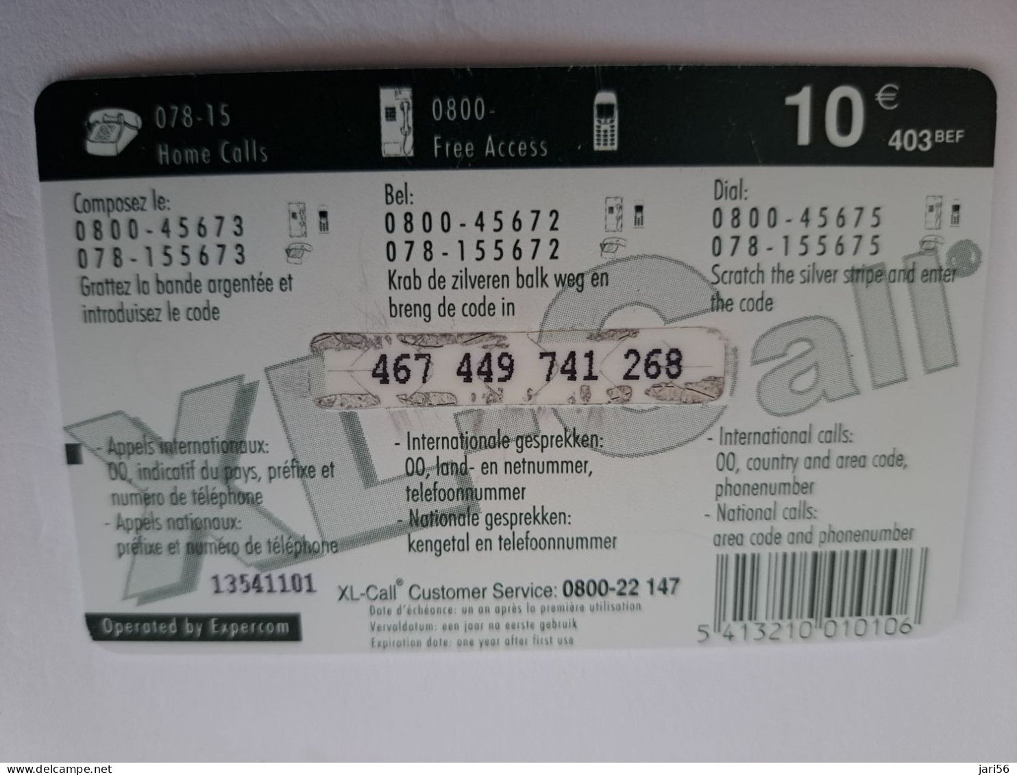 BELGIUM / XL-CALL € 10,-  / CARTOON / CHANGE OFFICE    USED CARD  ** 14633 ** - Sans Puce
