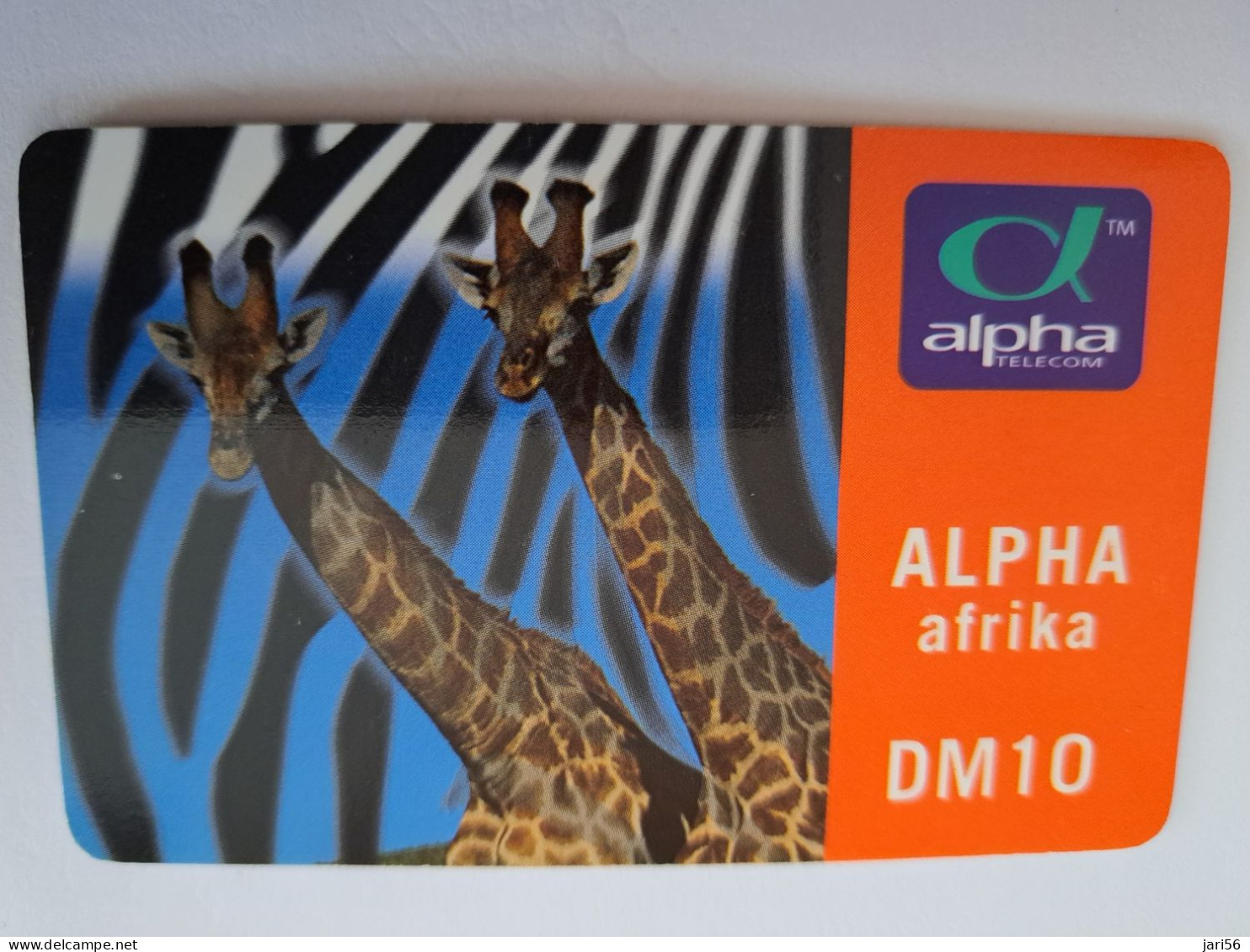 DUITSLAND/ GERMANY  / PREPAIDS CARD /  GIRAFFE/ ALPHA AFRIKA         /   DM 10,-     USED     CARD **14635** - K-Serie : Serie Clienti