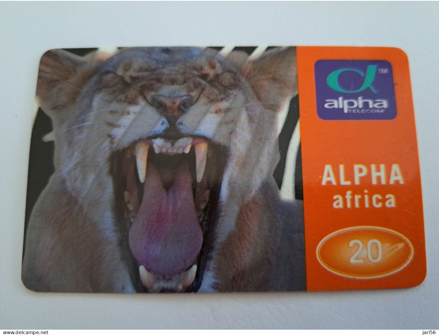 DUITSLAND/ GERMANY  / PREPAIDS CARD /  TIGER/TIGRE  / ALPHA AFRIKA         /   DM 20,-     USED     CARD **14637** - K-Series: Kundenserie