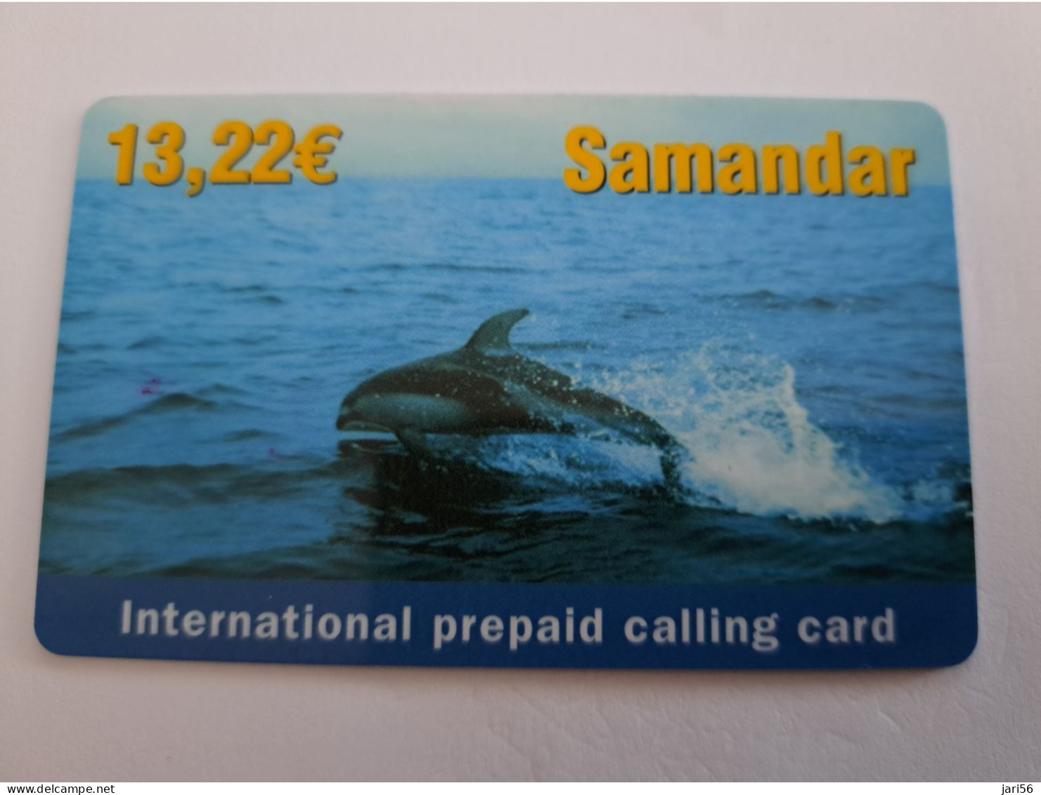 ITALIA  /€ 13,22 / SAMANDAR/ DELPHIN/ THICK CARD /   PREPAIDS CARD   ** 14638** - Andere & Zonder Classificatie