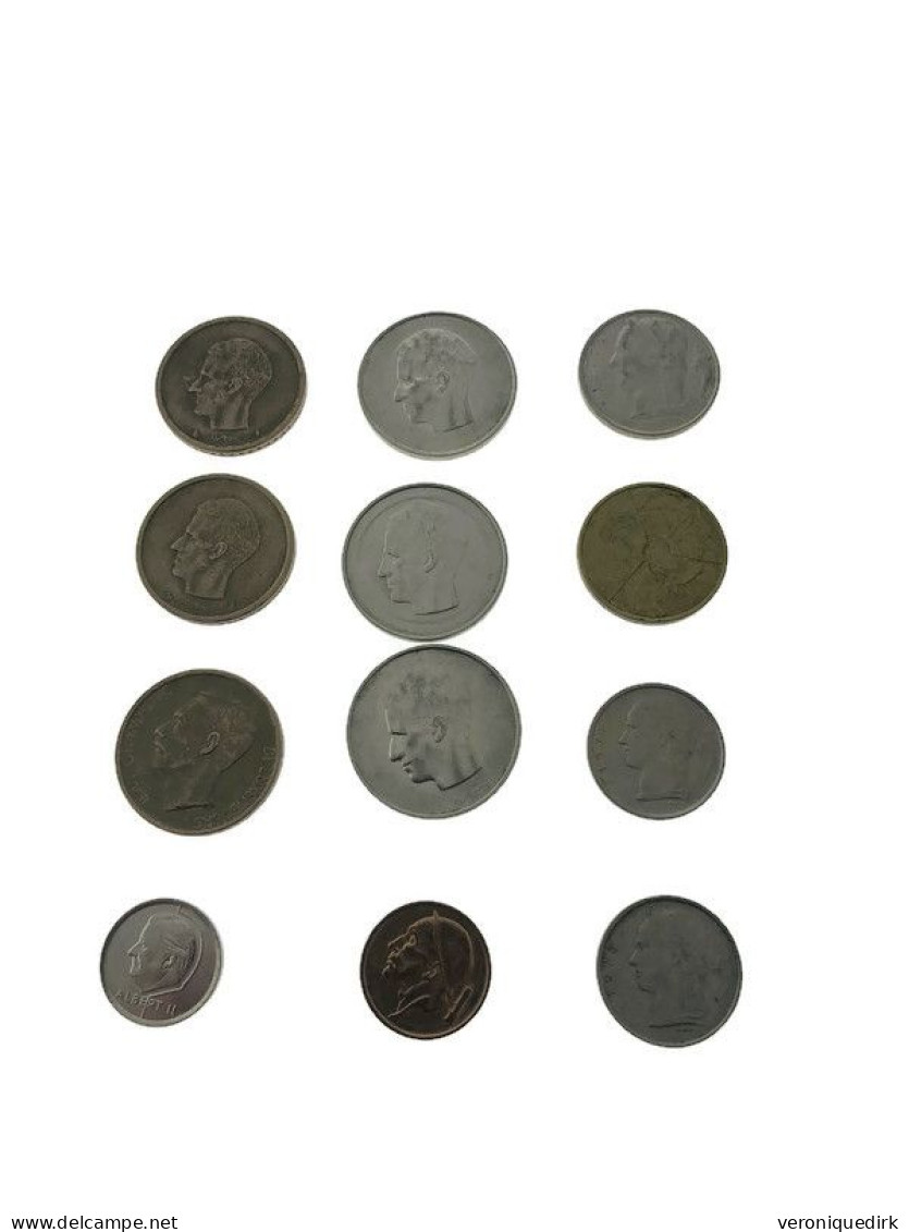 Lot De 12 Pièces De Monnaie BELGIE BELGIQUE - Altri & Non Classificati