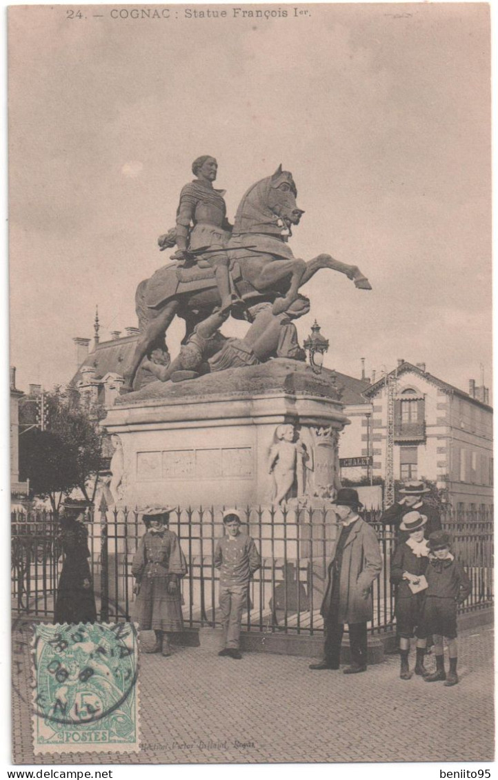 CPA De COGNAC - Statue De François 1er. - Cognac