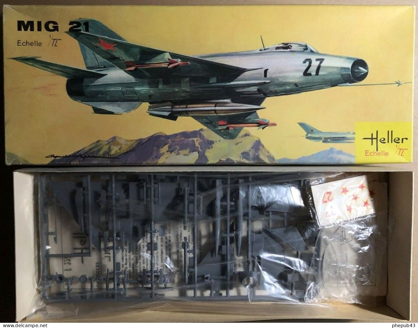 Mig 21 - Russian Army - Model Kit - Heller (1:72) - Avions