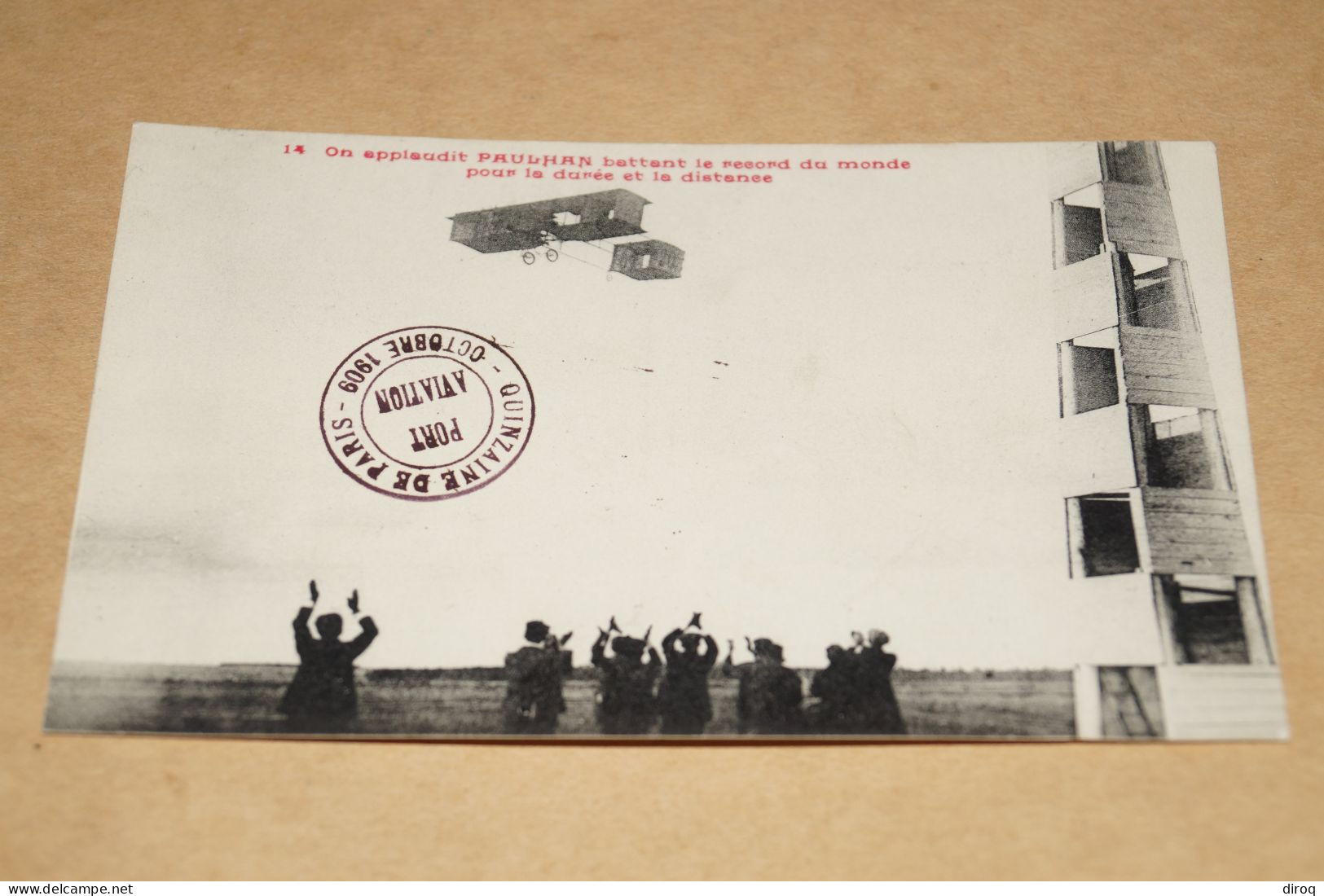 Avion Paulman 1909,reccord De Distance,ancienne Carte Postale Pour Collection - ....-1914: Precursori