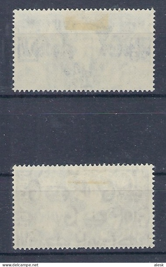 GRANDE-BRETAGNE 1946 N°235 & 263 Avec Charnières - Anniversaire De La Victoire - Symboles Maçonniques - Unused Stamps