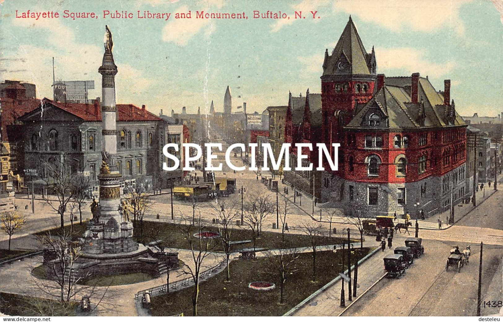 Lafayette Square Public Library And Monument Buffalo - New York - Buffalo