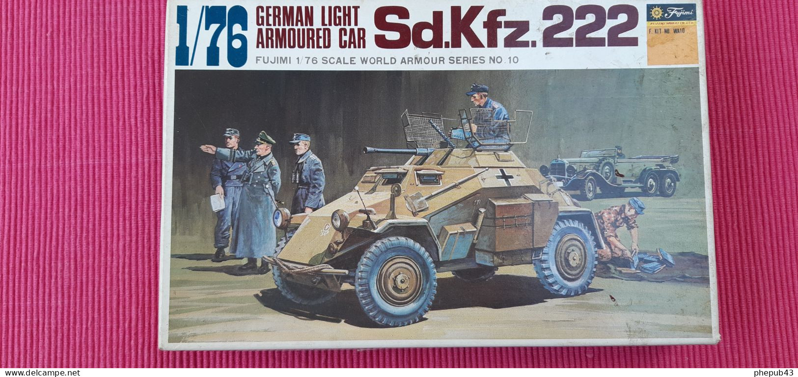Sd.Kfz. 222 - German Light Armoured Car - Model Kit - World Armor Series - Fujimi (1:76) - Véhicules Militaires