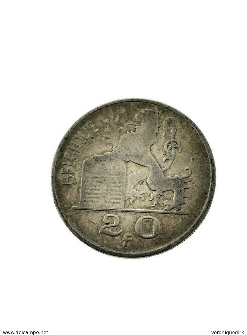 Lot De 2 Pièces Monnaie, Belgique, Régence Prince Charles, 20 Francs, 20 Frank, 1950 - 20 Francs