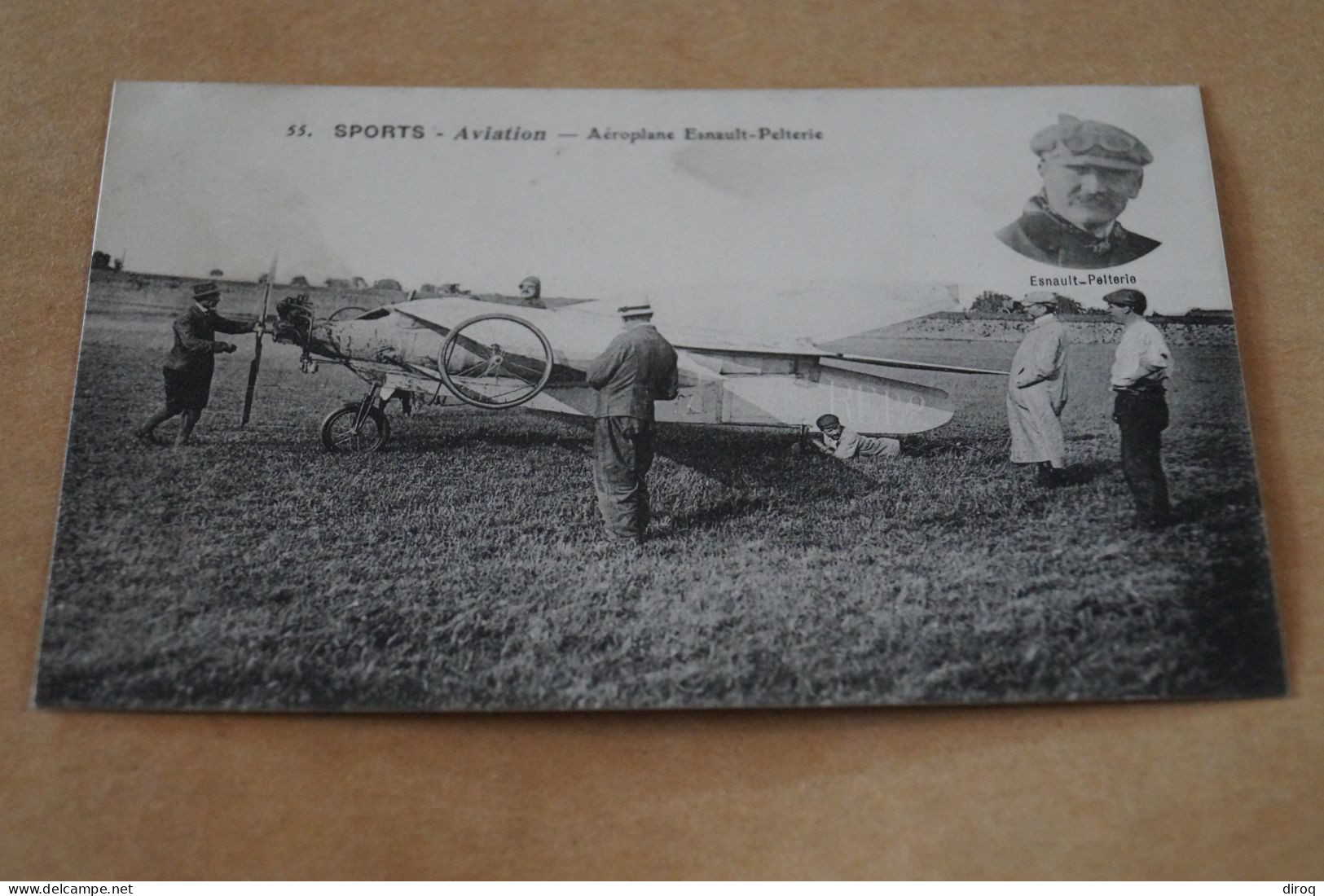 Aviation ,aviateur, Aéroplane Esnault - Pelterie, Ancienne Carte Photo Originale, Pour Collection - Flieger