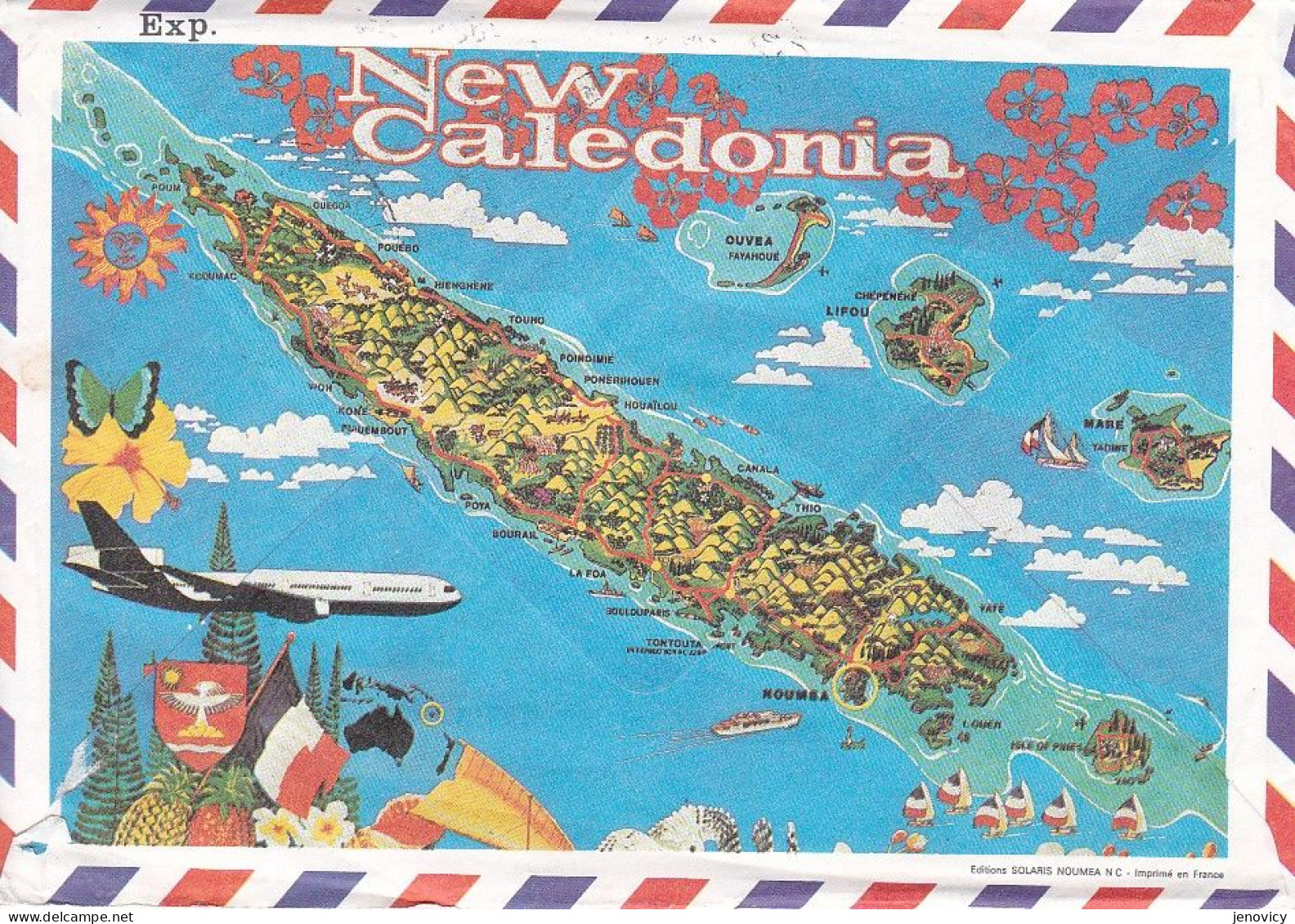 TRES BELLE ENVELOPPE "NEW CALEDONIE" REF  79919 - Oblitérés