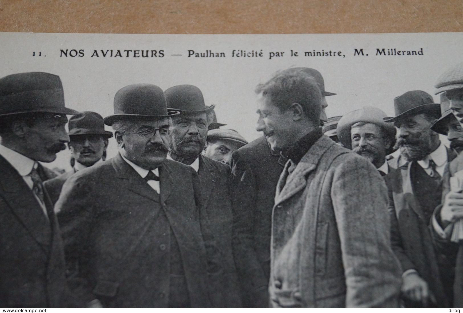 Aviation ,aviateur Paulhan Félicité Par Le Ministre Millerand, Ancienne Carte Postale,collection - Aviateurs