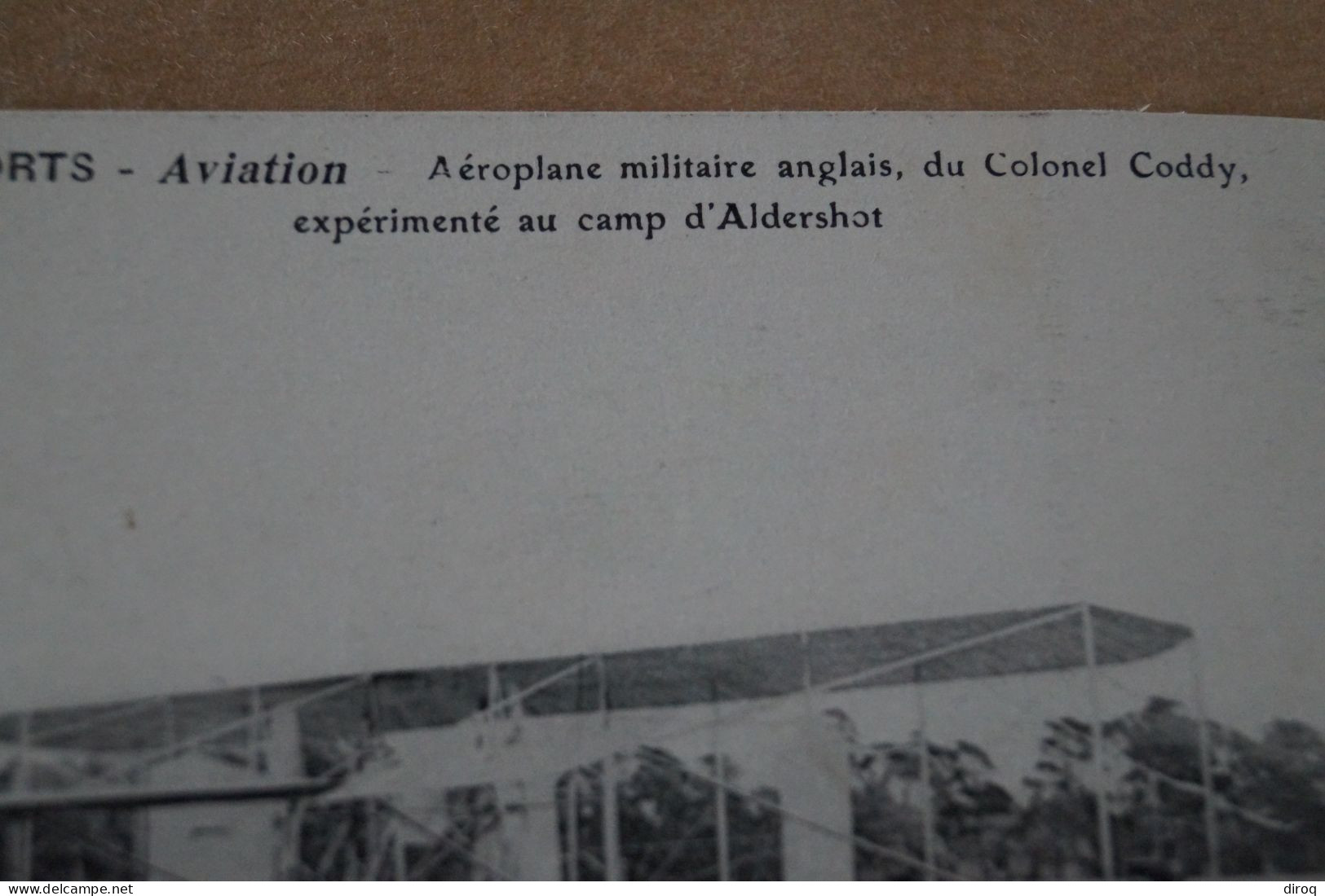 Aviation ,aviateur , Aéroplane Anglais Du Colonel Coddy, Ancienne Carte Postale,collection - Aviatori