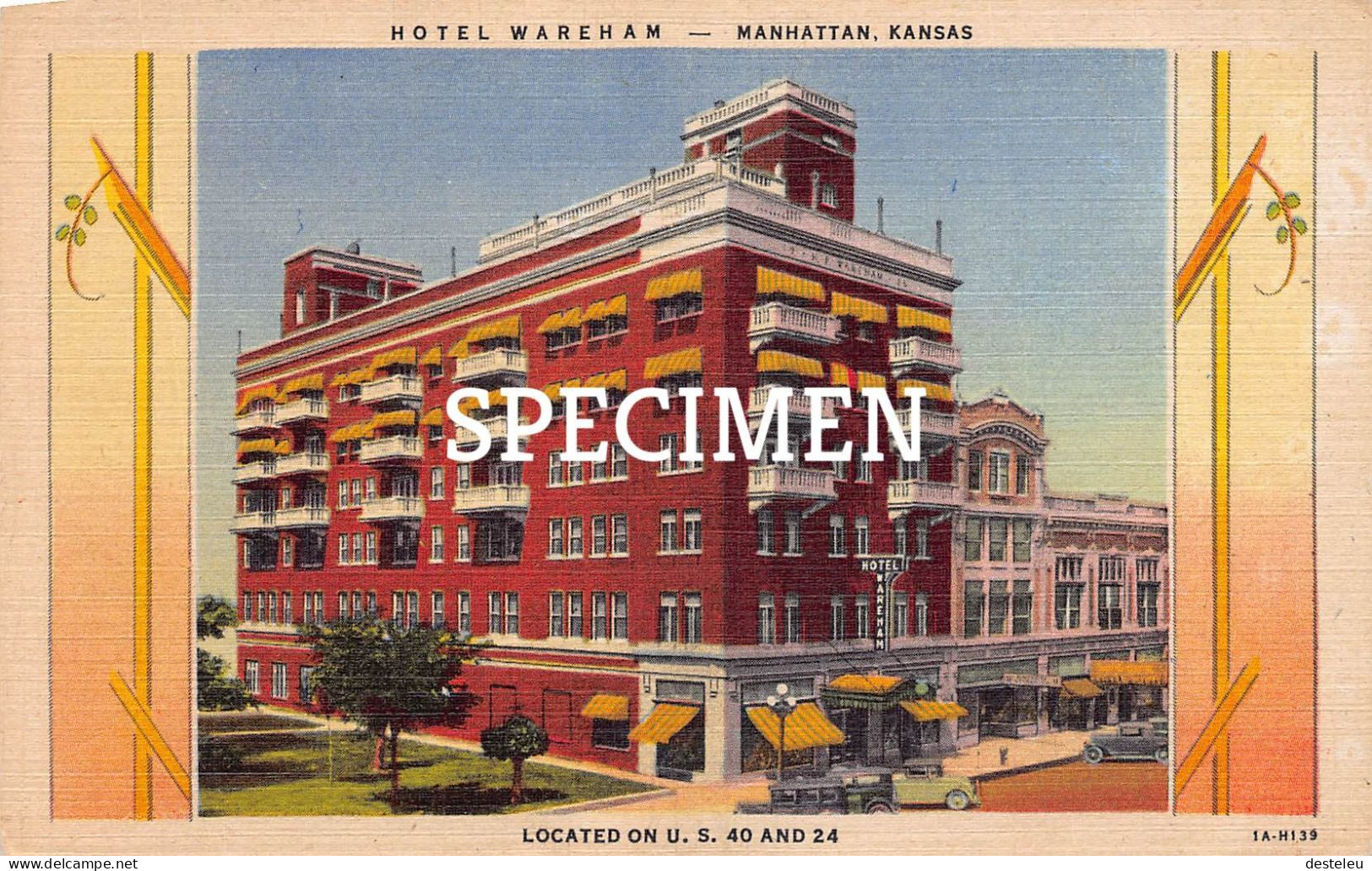 Hotel Wareham - Manhattan  - Kansas - Manhattan