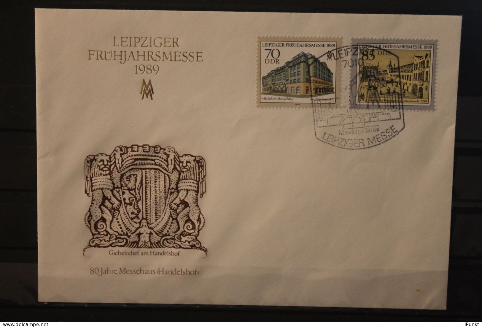 DDR 1989;  Leipziger Frühjahrsmesse 1989, Messebrief; MiNr. 3235-36; SST - Buste - Usati