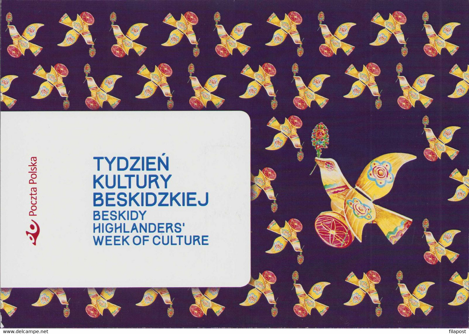 POLAND 2019 Booklet / Beskidy Highlanders Week Of Culture, Klepok Painted Bird, Toy, Mountain Festival / Stamp MNH** - Libretti
