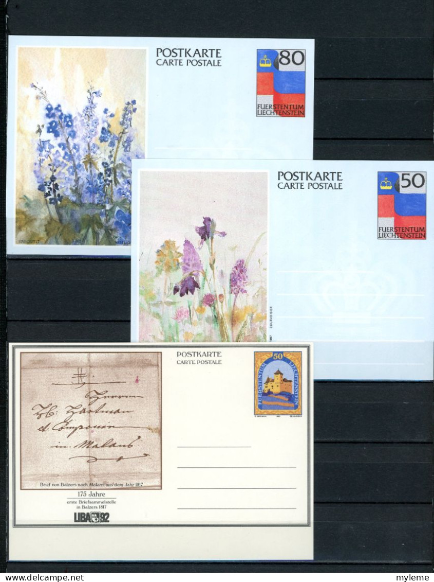 Z15a-3 Liechtenstein  Ensemble De 3 Entiers Postaux   A Saisir !!! - Stamped Stationery