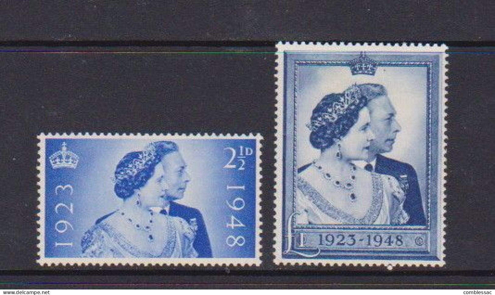 GREAT  BRITAIN    1948    Royal  Silver  Wedding   Set  Of  2    NH - Ungebraucht