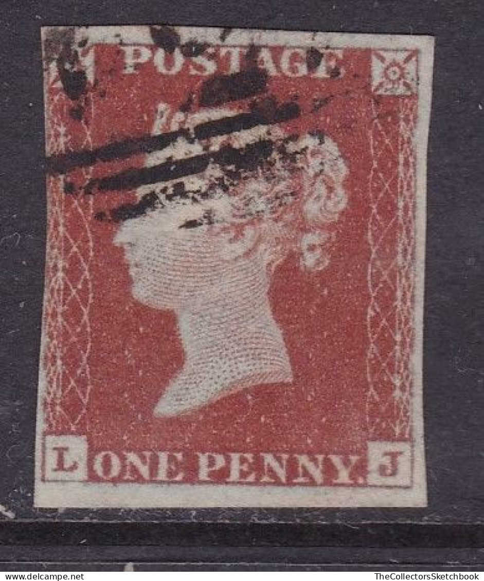 GB Victoria Line Engraved  Penny Red . (LJ)  Good Used. - Used Stamps