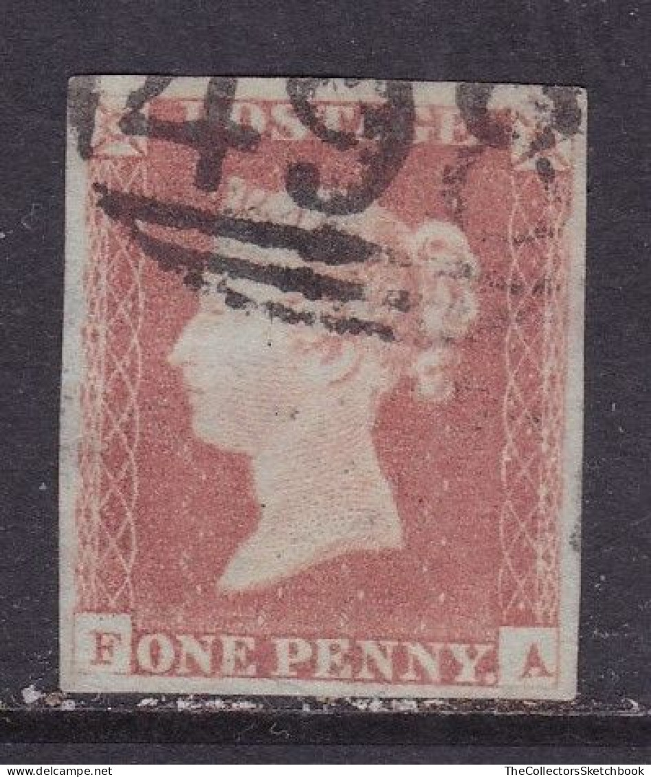 GB Victoria Line Engraved  Penny Red . (FA) Good Used. - Oblitérés