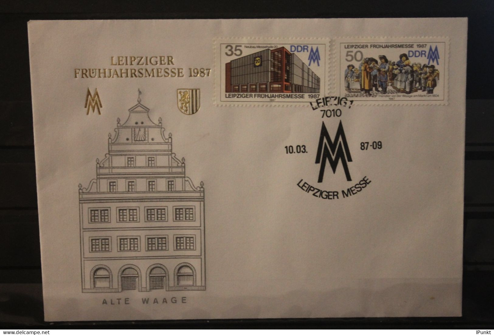 DDR 1987;  Leipziger Frühjahrsmesse 1987, Messebrief; MiNr. 3080-81, ESST - Enveloppes - Oblitérées