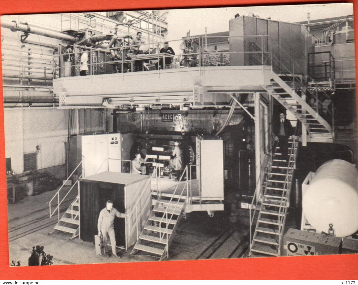 ZUH-02b RARE Genève Meyrin CERN Centre Européen Recherche Nucléaire. Photo Des Années 1970 Intérieur Du Centre.  GF NC - Genève