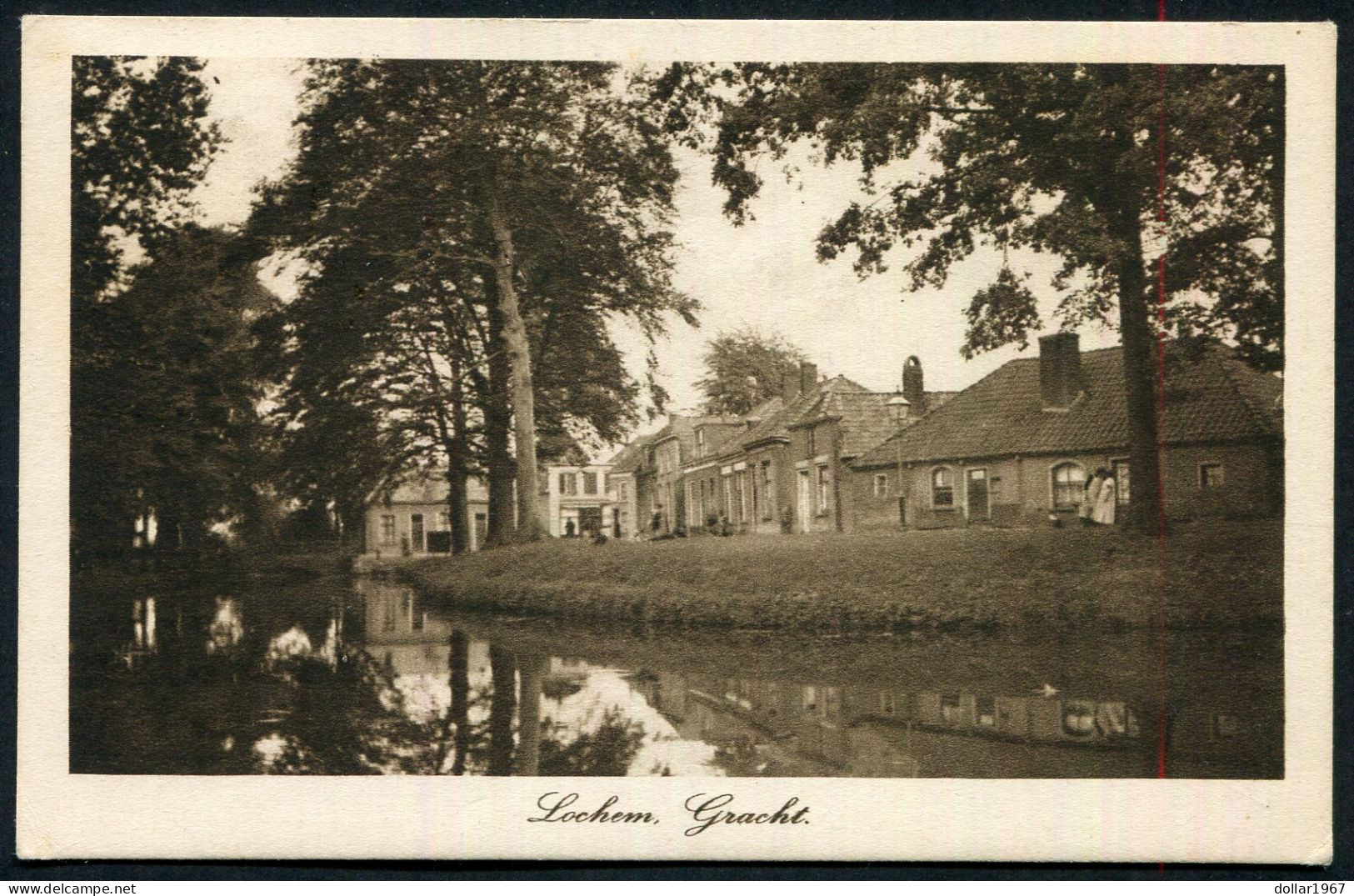 Lochem , Gracht Hoogestraatje - Used : 24-3-1930  - 2 Scans For Originalscan !! - Lochem