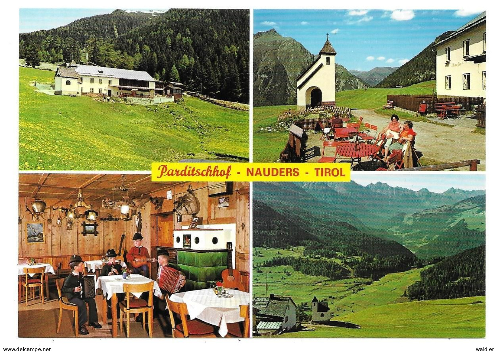 6543  NAUDERS / TIROL  --  BERGGASTHOF PARDTISCHHOF - Nauders