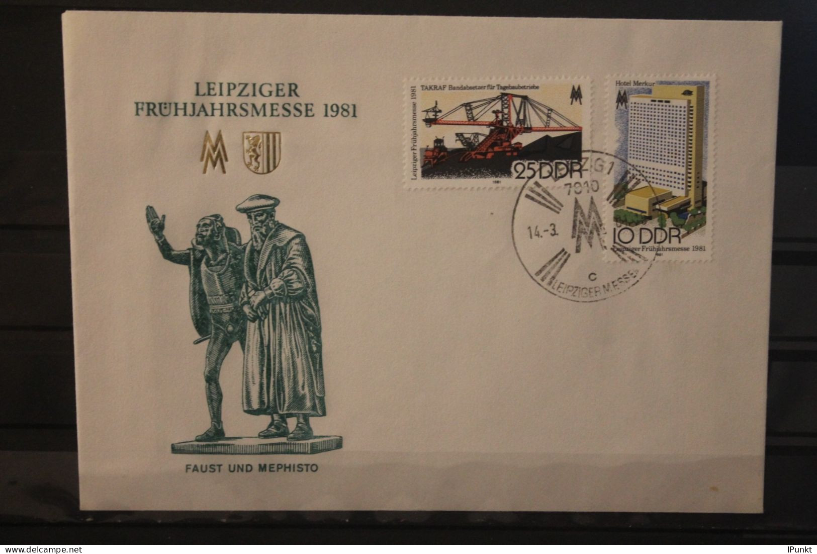 DDR 1981;  Leipziger Frühjahrsmesse 1981, Messebrief; MiNr. 2593-94; ESST - Enveloppes - Oblitérées