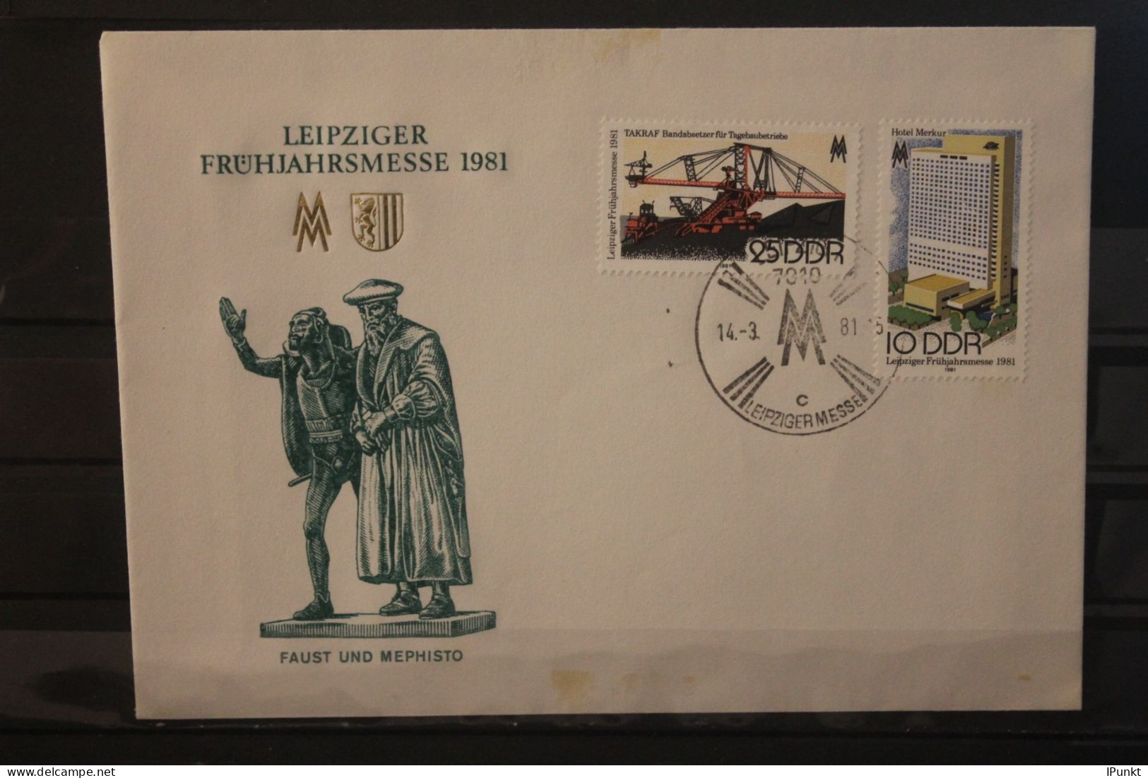 DDR 1981;  Leipziger Frühjahrsmesse 1981, Messebrief; MiNr. 2593-94; ESST - Enveloppes - Oblitérées