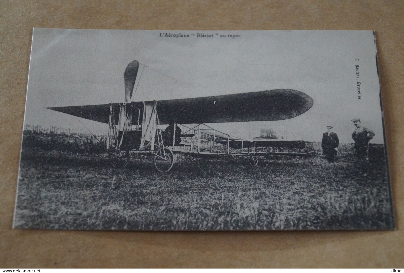 Aviation ,aviateur,l'Aéroplane Blériot Au Repos, Ancienne Carte Postale,collection - Aviatori