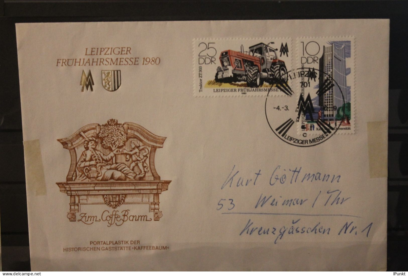 DDR 1980;  Leipziger Frühjahrsmesse 1980, Messebrief; MiNr. 2498-99 - Briefomslagen - Gebruikt