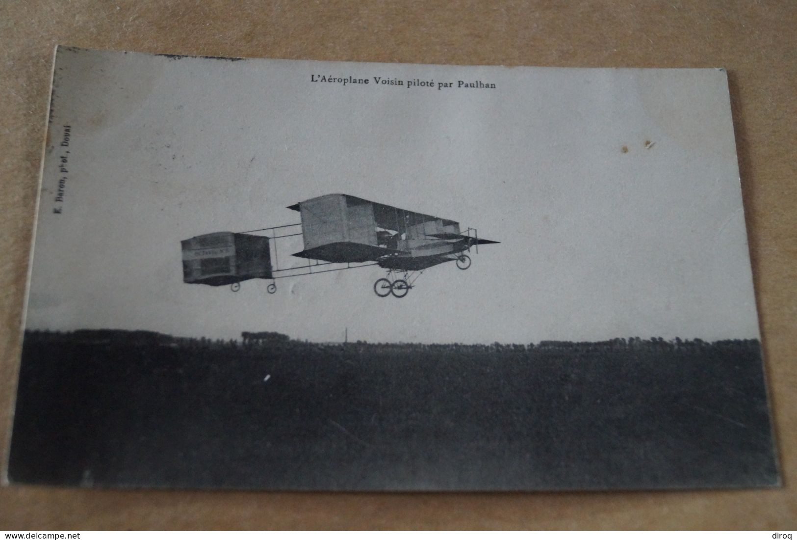 Aviation ,aviateur,l'Aéroplane Voisin Piloté Par Paulhan,1909, Ancienne Carte Postale,collection - Flieger