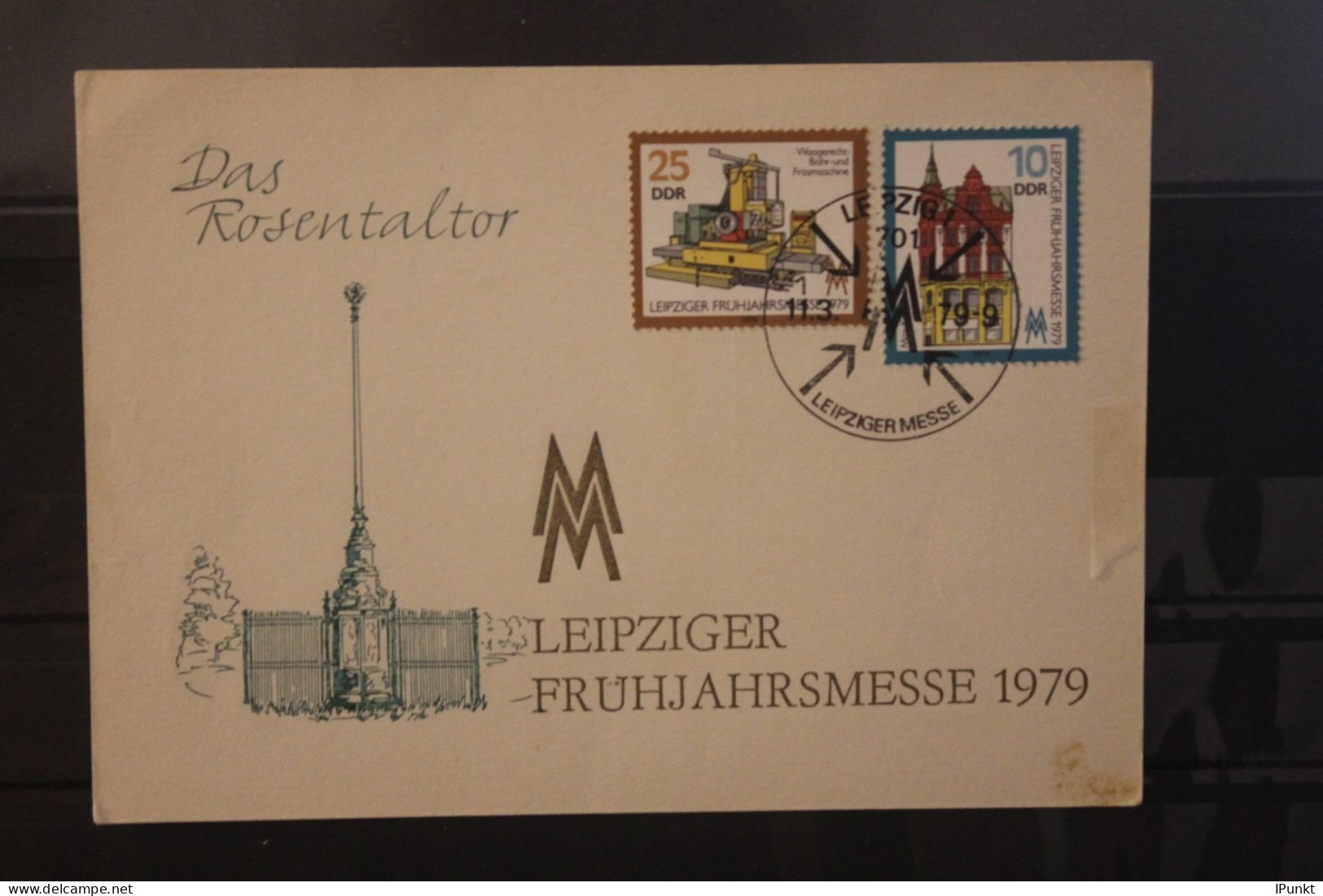 DDR 1979;  Leipziger Frühjahrsmesse 1979, Messekarte; MiNr. 2403-04; SST - Enveloppes - Oblitérées