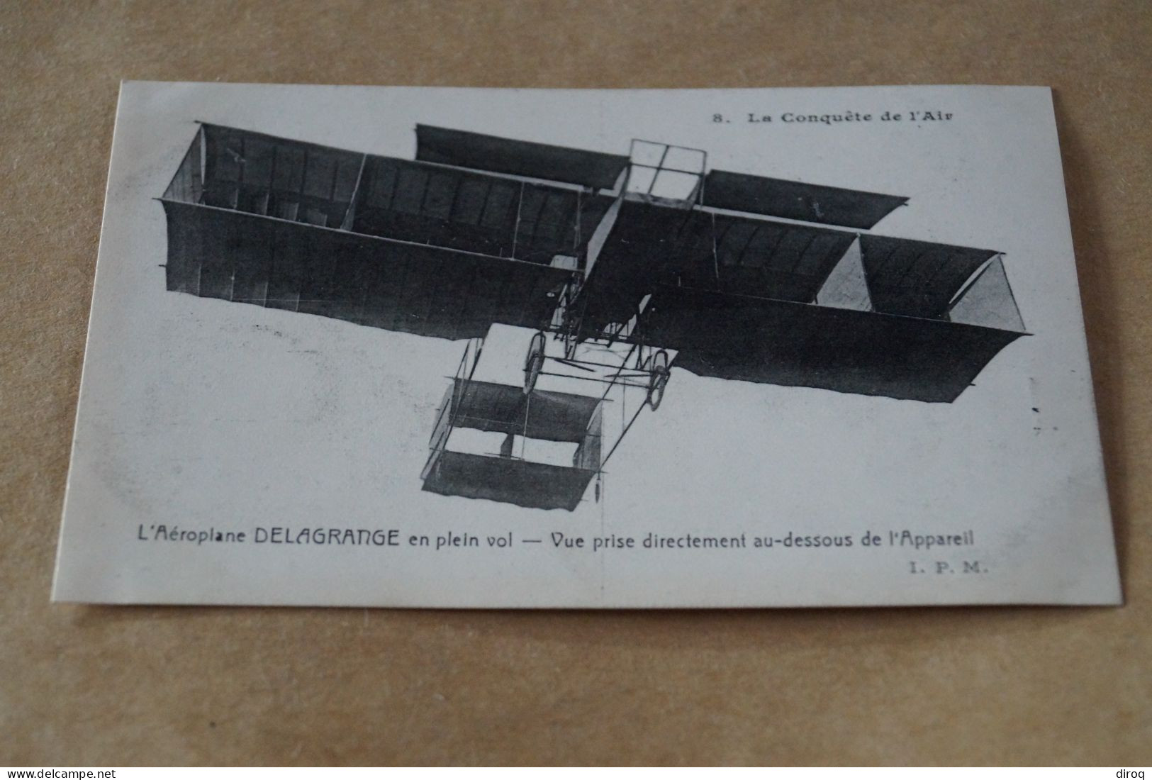 Aviation ,aviateur,l'Aéroplane Delagrange, Ancienne Carte Postale,collection - Aviatori
