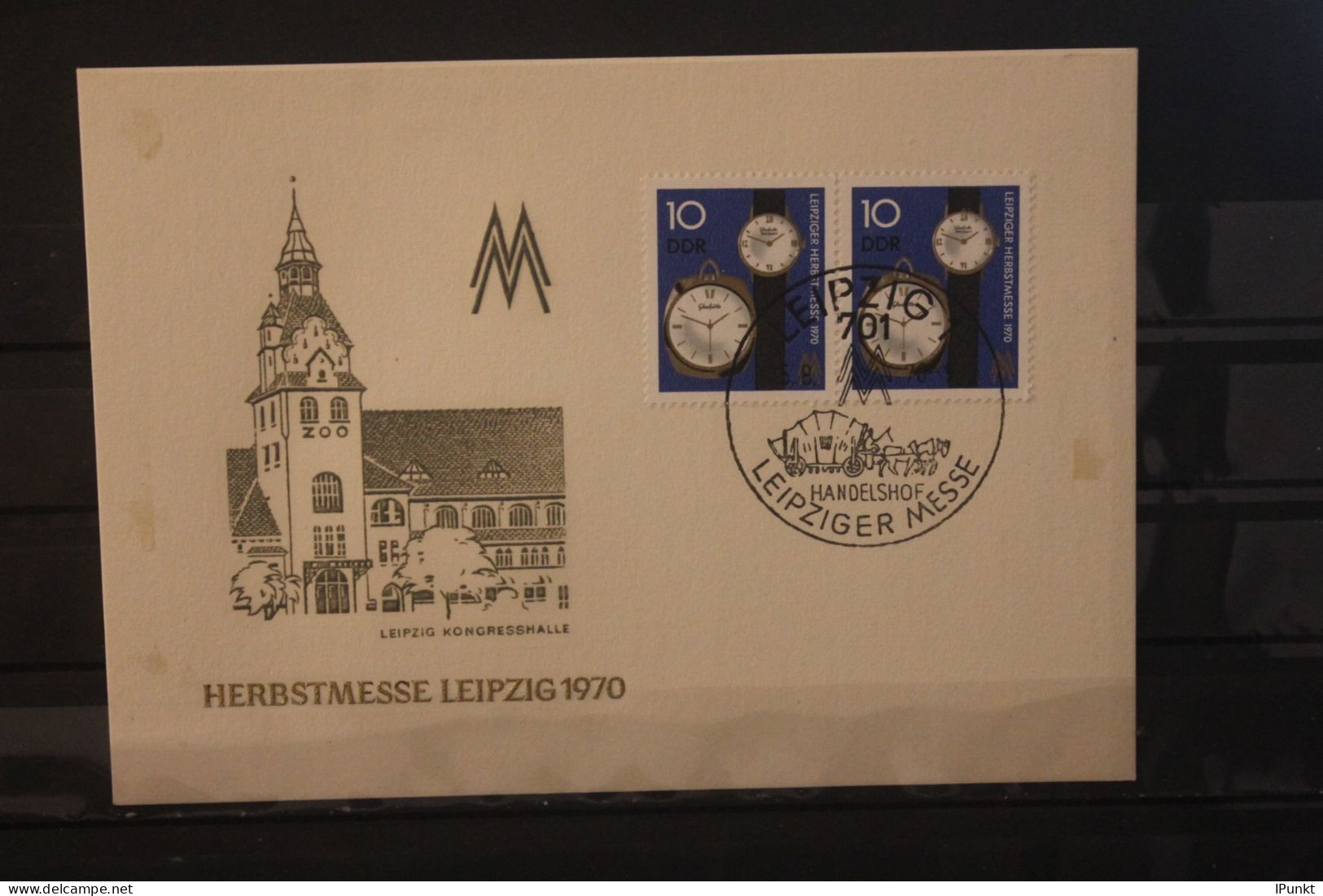 DDR 1970;  Leipziger Herbstmesse 1970, Messekarte; MiNr. 1601; SST - Sobres - Usados