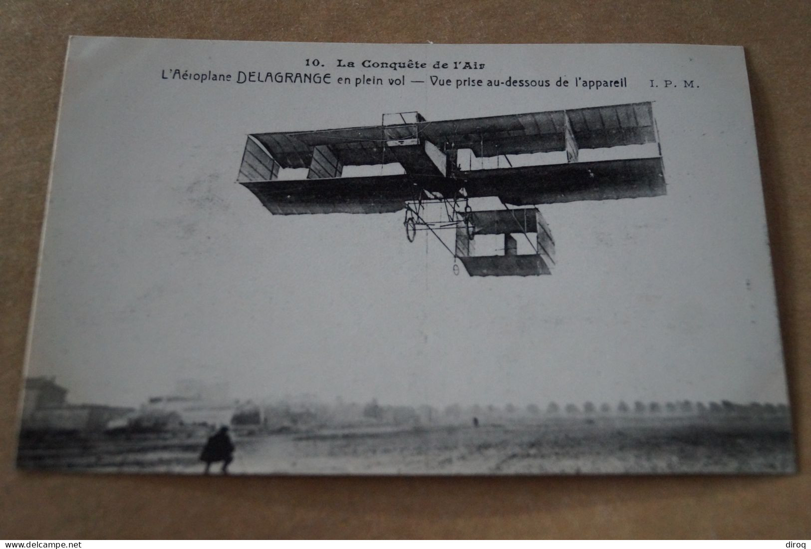 Aviation ,aviateur,l'Aéroplane Delagrange En Plein Vol, Ancienne Carte Postale,collection - Flieger