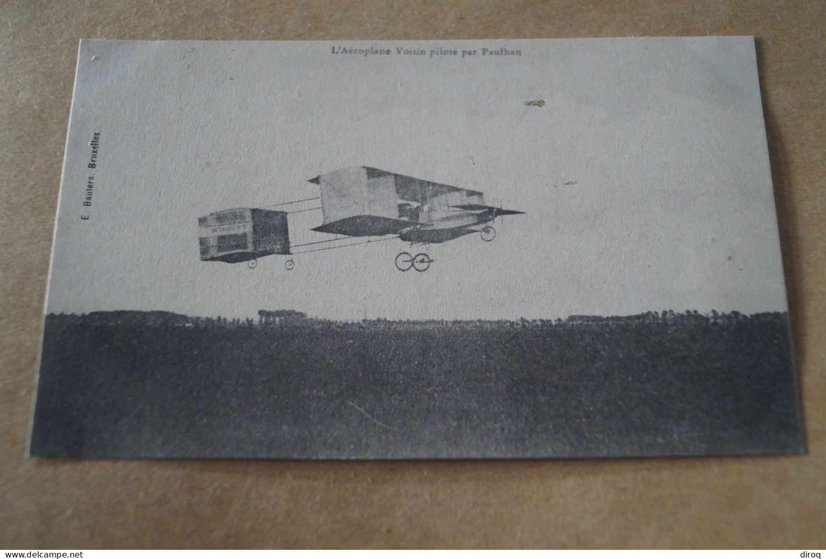 Aviation ,aviateur,l'Aéroplane Voisin Piloté Par Paulhan, Ancienne Carte Postale,collection - Piloten